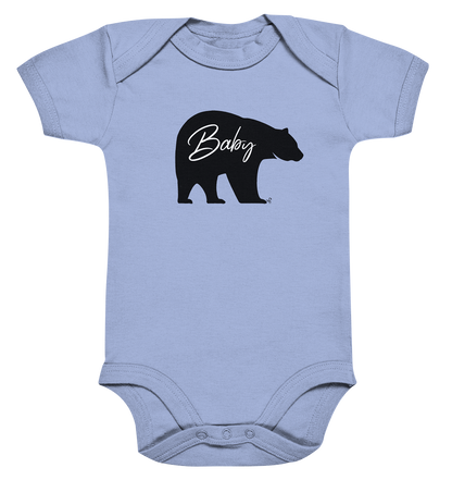 baby bear black - Organic Baby Bodysuite