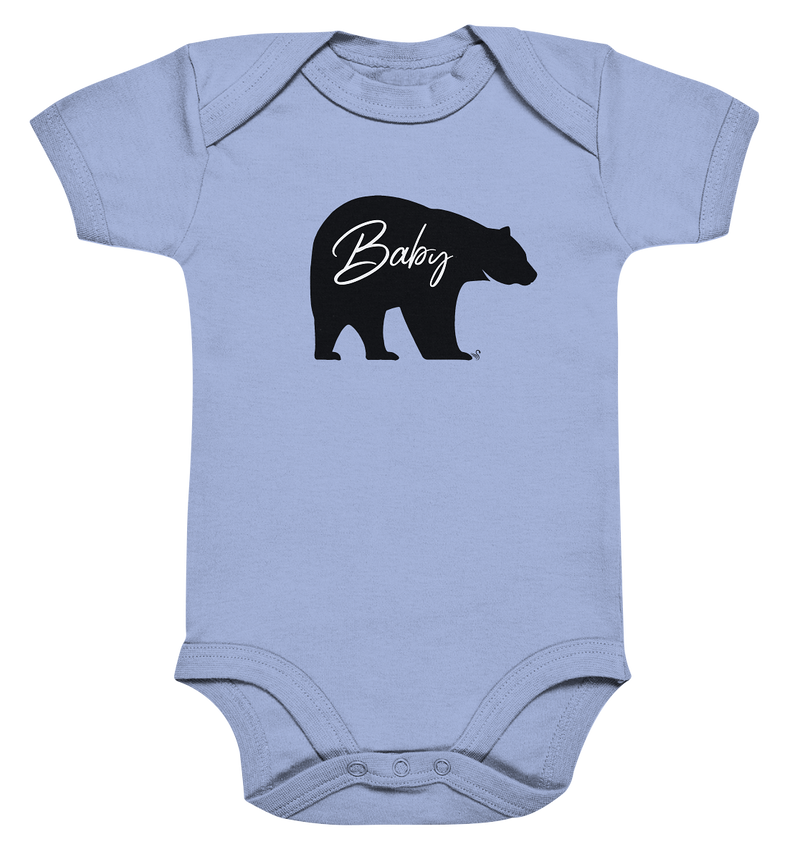 baby bear black - Organic Baby Bodysuite