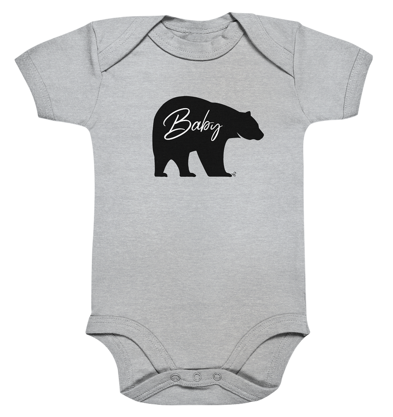 baby bear black - Organic Baby Bodysuite