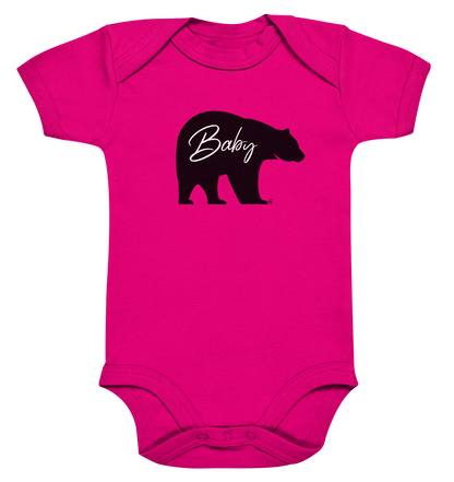 baby bear black - Organic Baby Bodysuite