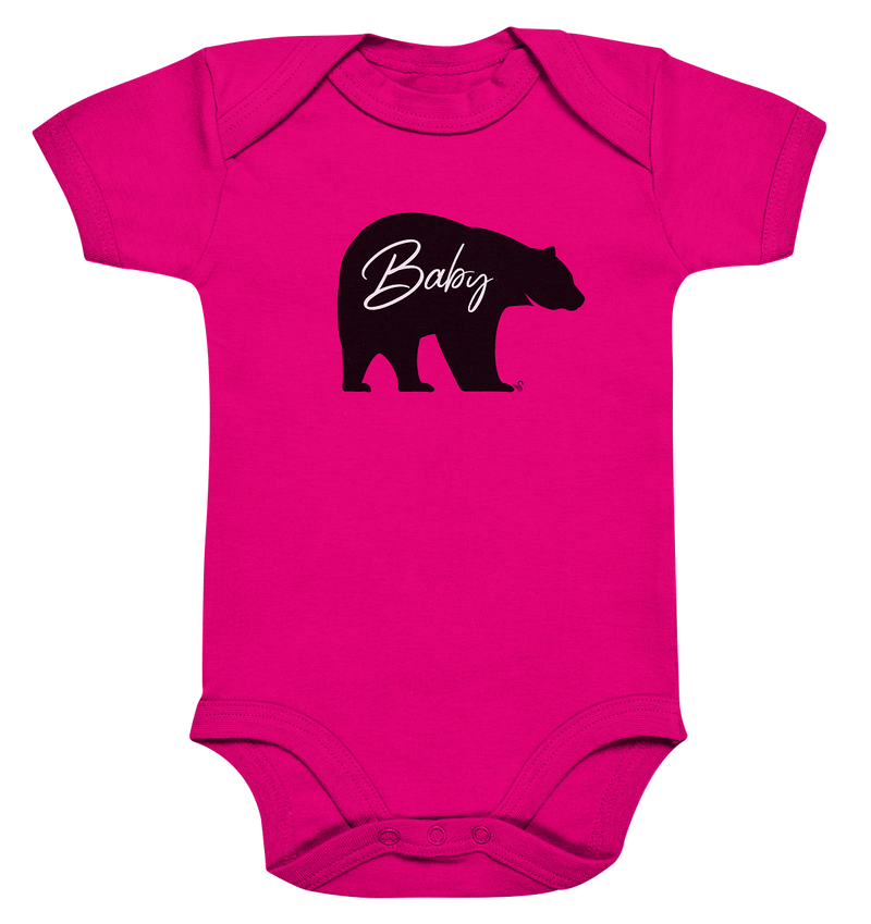 baby bear black - Organic Baby Bodysuite
