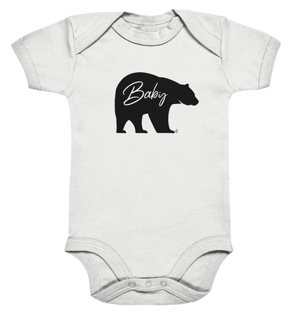 baby bear black - Organic Baby Bodysuite