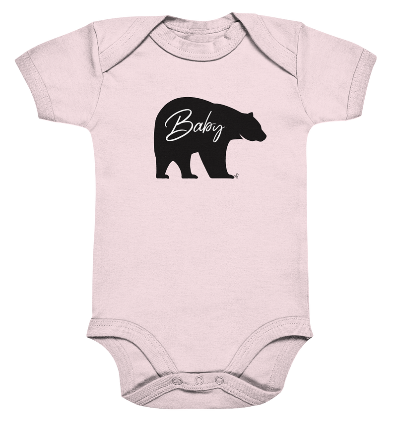 baby bear black - Organic Baby Bodysuite
