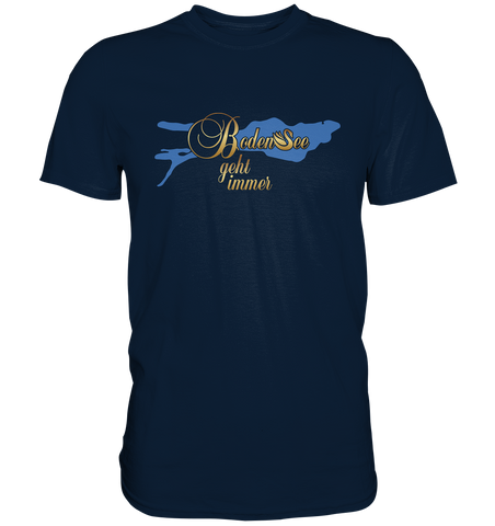 front damen tshirt schwan gold - Premium Shirt