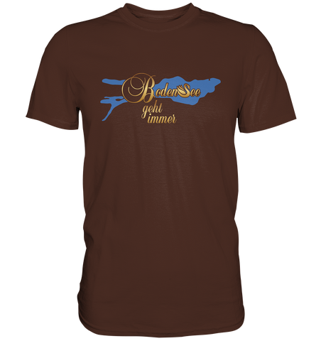 front damen tshirt schwan gold - Premium Shirt
