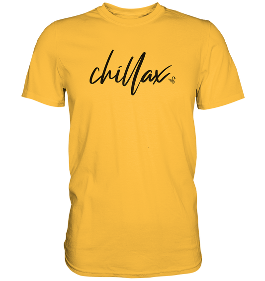 chillax gelbes T-Shirt Herren